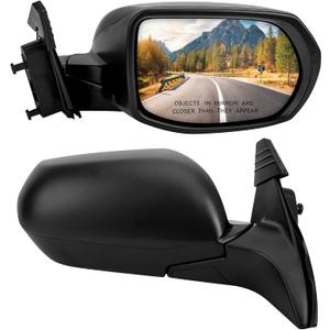 Right Passenger Side Rear View Mirror Replacement for Honda HR-V HRV 2016 2017 2018 2019 2020 2021 2022 - Rearview Mirrors Assembly with 3Pins, Electric Adjustment, Textured