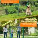 Temporary Fence Gate,3' Height,Garden Fence Mesh Door, Free Open and Close Boundary for Garden Backyard Outdoor Animal Protect, Non Electric Safe for Children and Dog