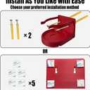 First Aid Equipment Wall Mount Compatible with Choking Rescue Device, with Mask Holder - No Equipment Included