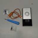 Ring Video Doorbell (Satin Nickel) with Spotlight Cam Plus, Plug-In White