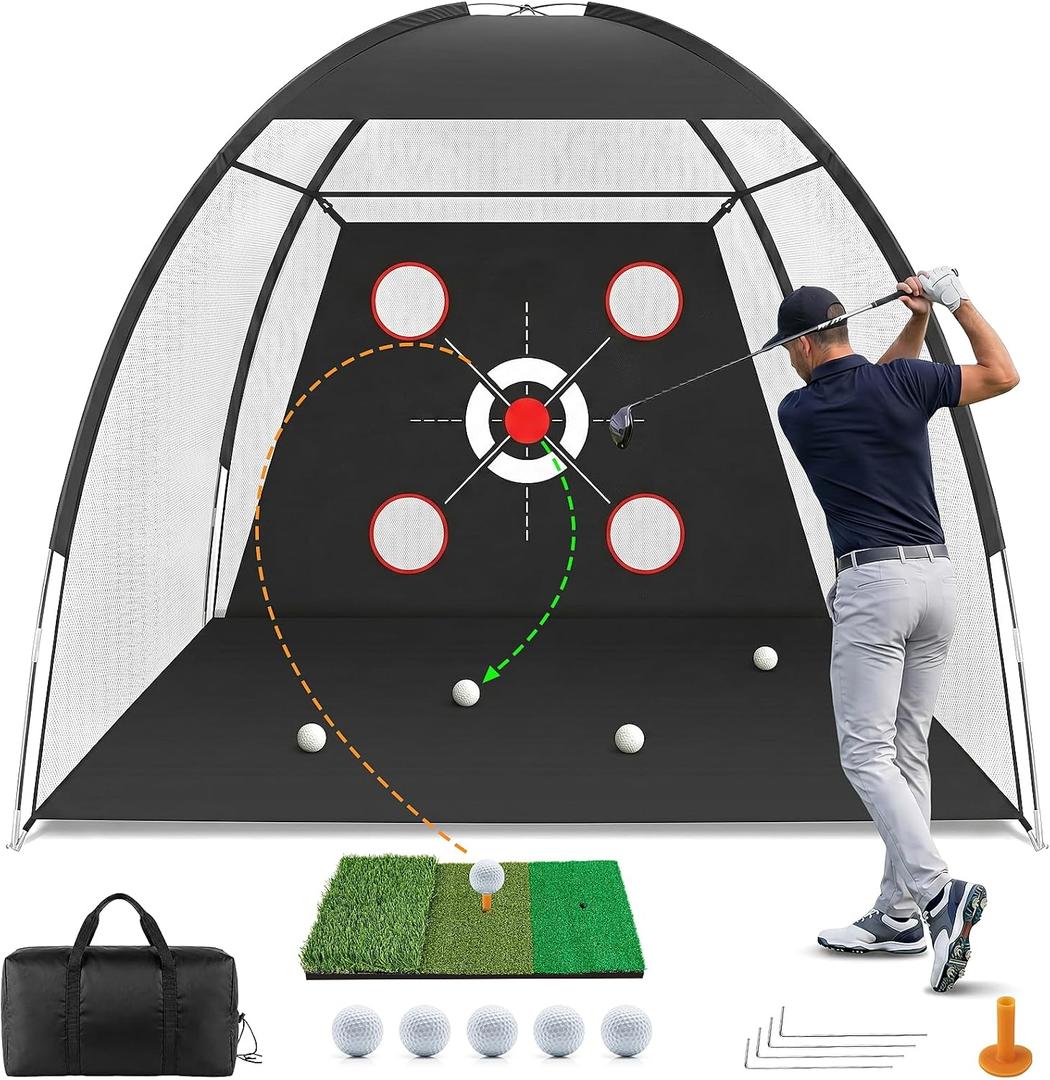 10x7FT Golf Net, Golf Practice Net for Backyard Driving & Chipping