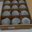 12 Pcs Velvet Christmas Balls Bulk Shatterproof Plastic Christmas Tree Decorations for Decorative Hanging Baubles (12, Haze Blue, 3.15Inch)