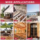 Joist Tape for Decking 3 inch, 3''50' Waterproof Seal Antiseptic Joist Deck Tape, Self-Adhesive Flashing Joists Tape for Wood Decks Beams Roof