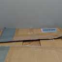 DUMOS Small Standing Desk Mobile Portable Rolling Laptop PC Table on Wheels Adjustable Height Computer Workstation for Home Office, 19 Inch, Modern White