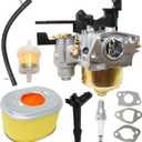 Carburetor Kit Compatible with Husqvarna PW3200 3200PSI 2.7GPM PW3100 3100 PSI 2.8GPM, Replace PW3200 with Air Filter Spark Plug Gaskets