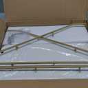 Cupcake Stand, 3-Tier Dessert Stand for 55 Cupcakes, Wood & Metal Tower Display Premium Holder Dessert Tree Tower for Christmas Birthday Weddings Party Decor, Serving Tray (White & Gold)