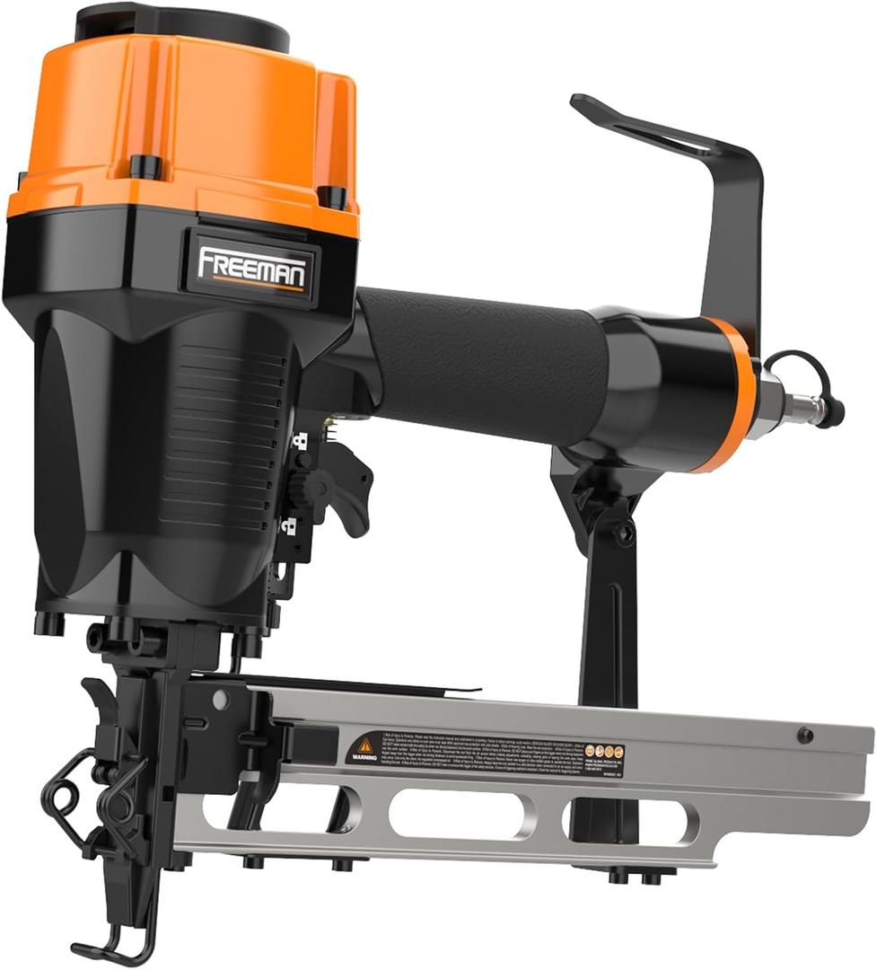 Freeman Pneumatic 16-Gauge 2" Medium Crown Stapler with Adjustable Metal Belt Hook | PSS50
