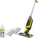 Shark VACMOP Cordless Hard Floor Vacuum Mop Includes 2 Disposable VACMOP Pads and a 12oz VACMOP Solution, Charcoal Gray, VM180