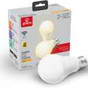 GLOBE Electric Collection Wi-Fi Smart 10 Watt (60W Equivalent) Dimmable Frosted LED Light Bulb 2-Pack, No Hub Required, Voice Activated, 3000K, A19 Shape, E26 Base 34209, Warm White, 2 Count