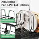 SNTD Large Dish Drying Rack - Expandable (19.3" to 29.4") Dish Rack for Kitchen Counter, Stainless Steel Dish Drainer with Utensil Holder, Pan Holder & Pot Lid Holder (Black) 12.7"D x 29.4"W x 7.9"H