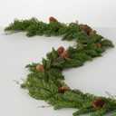 Sullivans Christmas Garland, 5 Ft Arborvitae Garland, Snow Frosted Greenery Garland Indoor Holiday Décor, Perfect for Fireplace Mantle, Weddings, Dining and Living Rooma