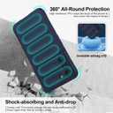 Silicone Case for Samsung Galaxy S22, Anti-Scratch Microfiber Lining, Shockproof Case with Camera Protection, Blue