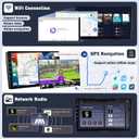 6G+128G Android Car Radio Stereo for Lexus CT200 2011-2018 Upgrade 9 Inch Touch Screen Head Unit with Wireless CarPlay Android Auto Mirror Link WiFi Bluetooth SWC AHD Backup Camera FM RDS