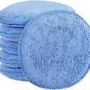 FONAROLL Microfiber Wax Applicator Pads, Car Wax Applicator, Buffing & Detail Polishing Foam Pads for Car Cleaning and Fine Polishing (5" Diameter, 6 Pack)