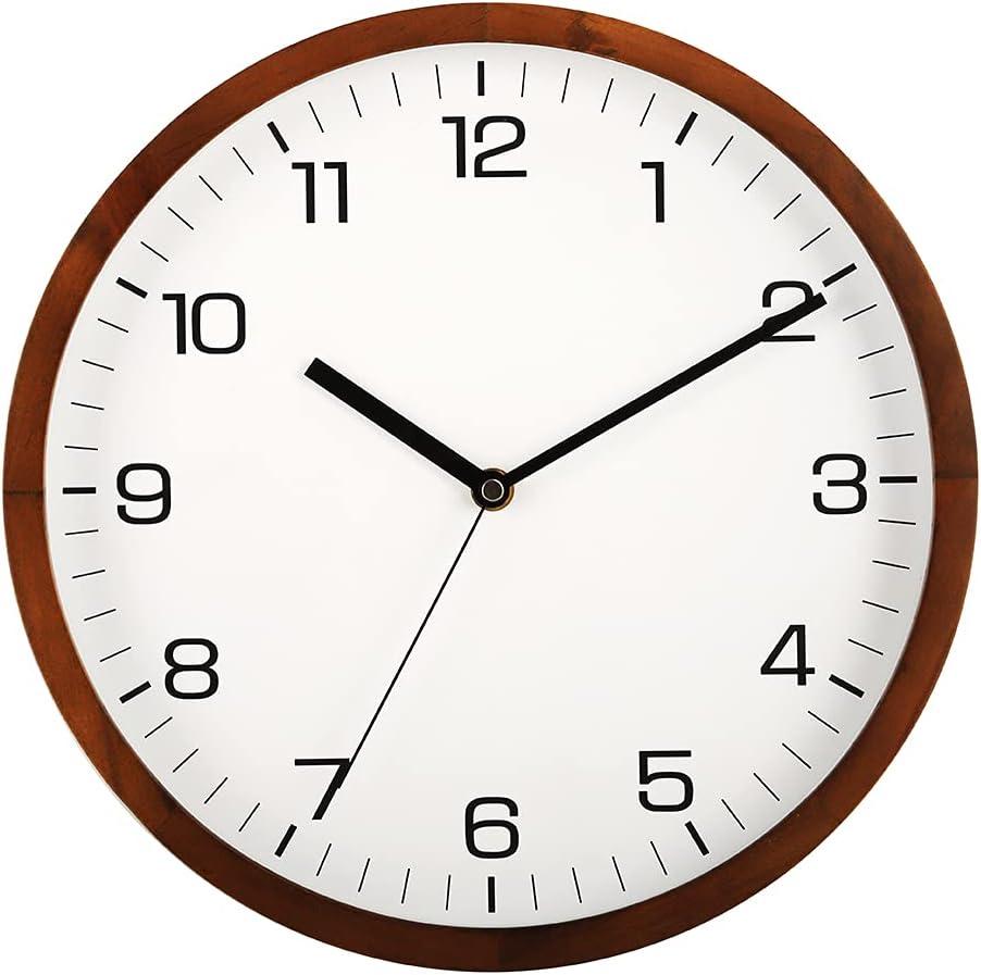 HZDHCLH Wall Clocks Battery Operated,12 inch Silent Non Ticking Modern Wall Clock for Living Room Bedroom Kitchen Office Classroom Decor (Olive Green and Gold)