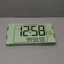 13" Bluetooth Auto Sync Wall Clock- Large Digital Alarm Clock with Remote, RGB Color Changing, 25 Ringtones, Adjustable Brightness, Auto DST, for Living Room, Kitchen, Office, Elderly