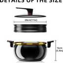 Nonstick Stockpot Casserole pot Hard Anodized with Glass Lid and Steamer, 8 Quart Pressure Cooker Soup Pot Deep Cookware for Pasta, Soup, Spaghetti, Induction Compatible (FZ1)