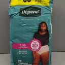 Depend Fresh Protection Adult Diapers, Incontinence & Postpartum Bladder Leak Underwear for Women, Disposable, Maximum, Large, Blush, 28 Count, Packaging May Vary, L