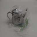 Stainless Steel Hammer Patterned Teapot With Removeable Infuser,Loose leaf cover,Silver