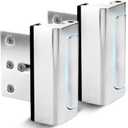 Dwell+Good Door Reinforcement Lock (2-Pack) - DIY Nickel Home Security Door Lock for Front Door - Security Locks for Doors Inside | Child Proof Door Lock for Kids Safety - Withstand 800 LB of Force