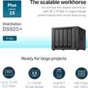 Synology 4-Bay DiskStation DS925+ (Diskless), 166 Mm X 199 Mm X 223 Mm