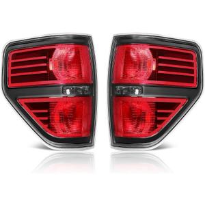 AUTOSAVER88 Taillights Compatible with 2009-2014 Ford F150, F-150 Styleside Pickup Truck Tail Light Assembly Replacement Tail Lamp Passenger and Driver Side (OE - Black)