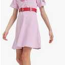 Snirczs Girls Baseball Dress Uniform Set with Cap, Halloween Costume (Small)