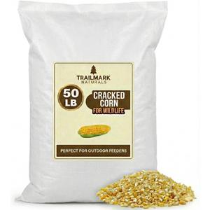 Cracked Corn 50 lb  Premium Bird Seed & Wildlife Feed for Ducks, Deer, Squirrels, Chickens, and Turkeys  Cracked Corn for Wild Birds  Grown in USA
