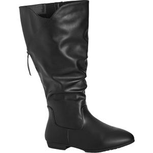 AVENUE Women's Wide Fit Montana Tall Boot Fashion (Black)