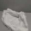 Christmas Tree Skirt 60 Inch White - Fluffy Faux Fur Christmas Tree Mat & Decoration for Indoor Outdoor Use