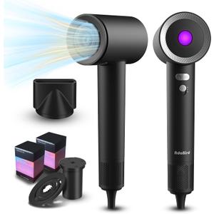 Professional Hair Dryer Ionic Hair Dryer High Speed Blow Dryer with Essential Oil 160000 RPM Fast Drying 1500W Brushless Motor Low Noise Travel Dryer 4 Temps & 2 Speeds