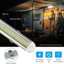12v LED Interior Light BarCT CAPETRONIX 120LEDs 1500LM 8W DC 12 Volt led Strip Lights with ON/Off Switchfor Enclosed Cargo Trailer, Car RV Van Truck Lorry Camper Boat Caravan Motorhome (10Pack)