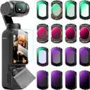K&F CONCEPT ND, ND/PL, Effect Filter for DJI Osmo Pocket 3, 16Pack Black Diffusion 1/4 1/8 UV CPL ND32/PL ND16/PL ND8/PL ND64/PL ND8 ND16 ND32 ND64 ND128 ND256 ND1000, Light Pullution Reduction Filter
