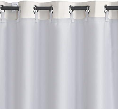 GYROHOME Greyish White Thermal Insulated Room Darkening Curtain Liner 1 Panel, 50"x105" Liner for 108" Length Curtains -Ring Included-