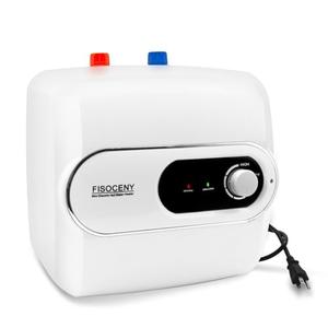 Fisoceny 4 Gallon Tank Water Heater Under Sink Instant Hot Water 1500w 120V,Kitchen Under Counter RV Small Hot Water Heater with Release Valve 3-Way Diverter Vavle,1/2" NPT White