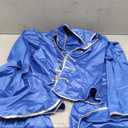 fun shack 70 Disco Costume for Women Blue Flares, Disco Queen Jumpsuit, Retro Dance Outfit for Parties XXL