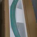 Skyflame 24" Round Fire Pit Glass Wind Guard, Thick & Clear Tempered Glass Flame Shield with Bracket & Feet, Fit for Outdoor Propane/Natural Gas Fire Pit/Table