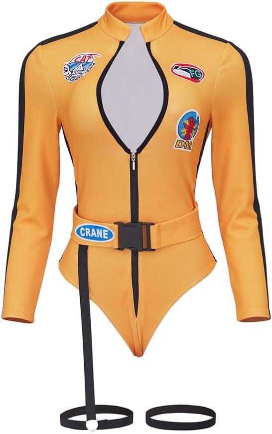 Kill Bill Costume Beatrix Kiddo The Bride Cosplay Costume Outfits Sexy Bodysuit Jumpsuit for Adult Women (Small)