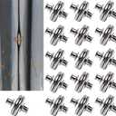 16 Pairs Magnetic Curtain Clips, Curtain Weights Magnets for Thin Drapery, Curtain Magnets Closure Prevent Light Leaking, Double Sided Magnetic wtih Strong Heavy Magnets