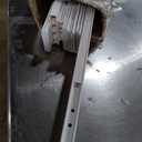 SmartStandard 54 x 96 inch White Sliding MDF Barn Door with 9FT Black Sliding Door Hardware Kit & Handle, Pre-Drilled Ready to Assemble, Waterproof PVC Coating, H-Frame