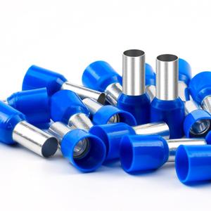 AIRIC UL Listed Wire Ferrule Connectors 6 Gauge - DIN Standard - Crimp Copper Ferrules Terminals Wiring Electrical Connector Nylon Insulated Pin Cord End Terminal 6 AWG, Blue, 100 Pcs