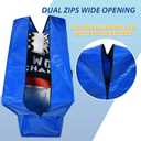 2 x 57 Gallon Extra Large Storage Bags, XXL Jumbo Large Moving Bags Heavy Duty, Storage Totes Moving Boxes Supplies for College, Foldable Duffle Bag for Travel, Christmas Tree Bag, 42x23x13.5inch - 2PACK