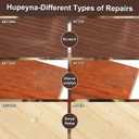 Hupeyna Wood Furniture Repair Kit, 12 Colors Wood Repair Kit, Wood Touch up Fillers, Repair Scratch, Cracks, Discoloration for Wooden Cabinet, Floor, Door, Table Surfaces Wood Filler Paint