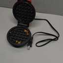 Dash Mini Waffle Maker- Compact Electric Iron for Creative Homemade Treats - PTFE nonstick surface - Easy-to-Clean - Perfect for Kids & Families - Red (4 Inch)