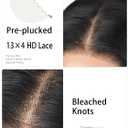 cuiud Black Synthetic Lace Front Wig 134 HD Pre Plucked Black Lace Front Wigs for Women 26inch Long Layered Wavy Wigs Glueless Wigs for Beginner Dail Party Wear