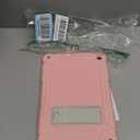MENZO Case for 10-inch Tablet (Fit 13th Generation Only), Layer Duty Shockproof Rugged Case with Kickstand, Pink+Beige