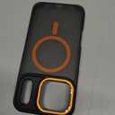 Magnetic 3 in 1 for iPhone 17 Pro Max Case, [Omni-Directional Protection] with 1x Screen Protector + 1x Camera Cover, [Seamless Work with Magsafe] Protective Case for iPhone 17 Pro Max Cosmic Orange