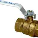 PROCURU 2-Pack 1-Inch FIP Female NPT Threaded (FxF) Heavy Duty Brass Ball Valve, Full Port, 600 WOG, Certified Safe (3BT100-2P)