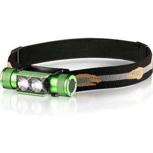Headlamp, 1200 Lumens LED Rechargeable Headlamp for Adults, Long Runtime, Simple UI, Waterproof Head Lamp Flashlight for Outdoor Camping, Hiking, Fishing, Gifts for Family, Friends