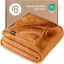 Bare Home Fleece Blanket - King Size - Ultra-Soft Lightweight for Bed, Sofa, and Couch - Luxury Microplush - Cozy Warm Blanket (King, Sienna)